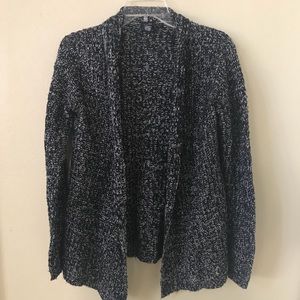 Knitted Black and White Cardigan